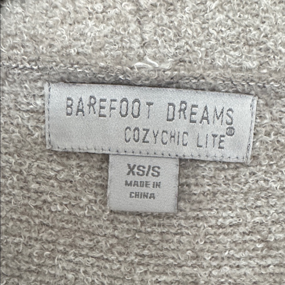 Barefoot Dreams CozyChic Lite Circle Cardigan Style 452, Taupe - Size XS/S - Picture 2 of 6
